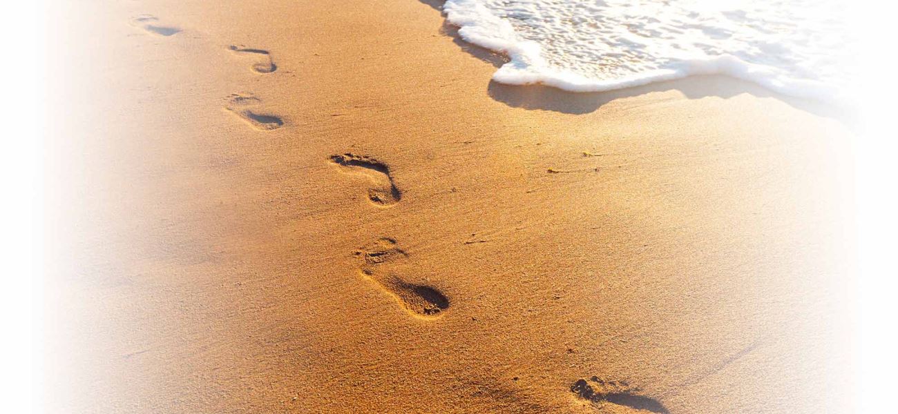 beach footsteps sized